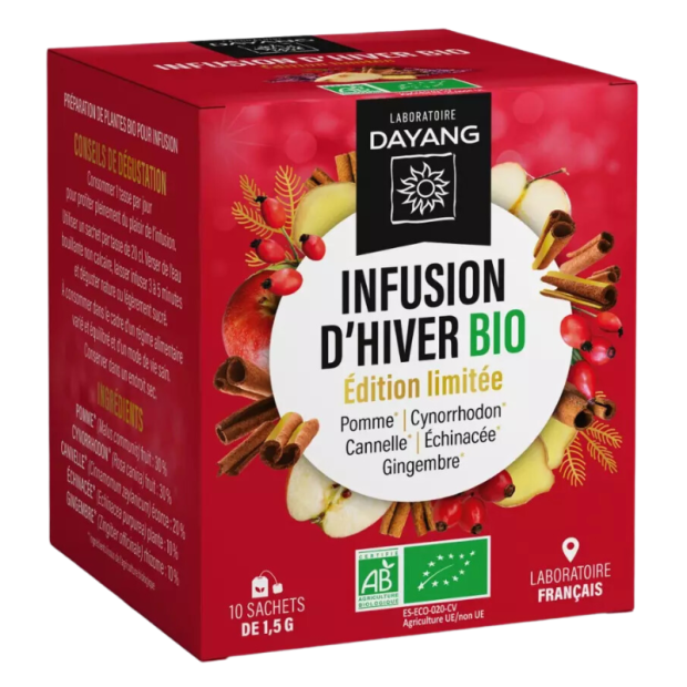 Infusion bio tisane hiver, 10 sachets