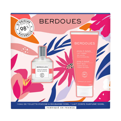 Berdoues Coffret 1902 Pivoine Rhubarbe Eau de Toilette + Lait | Parashop.com