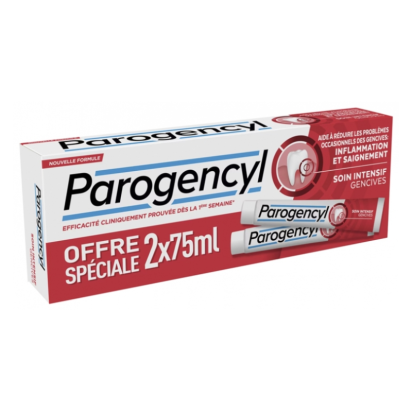 Dentifrice Soin Intensif Gencives, Lot 2X75ml