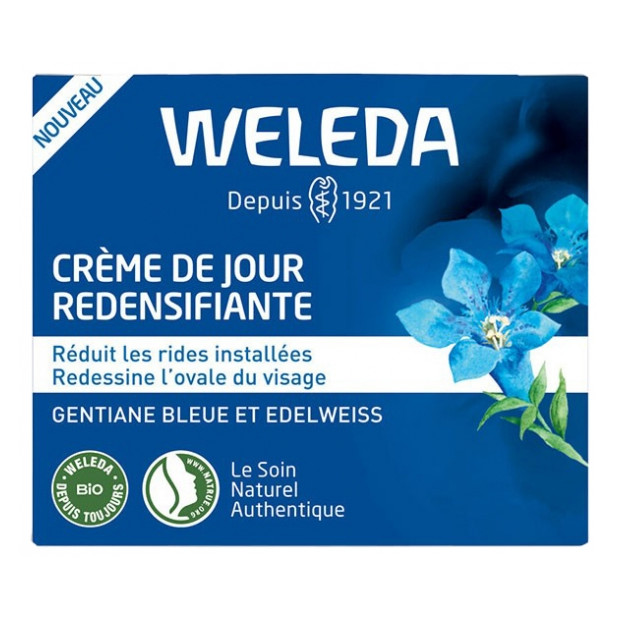 Weleda Crème de Jour Redensifiante Gentiane Bleue et Edelweiss, 40ml | Parashop.com