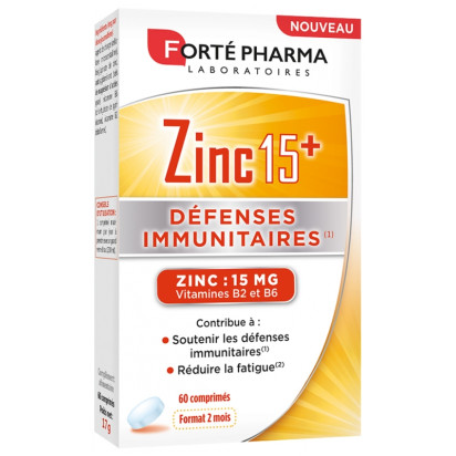 Forte Pharma Zinc 15+, 60 Comprimés | Parashop.com
