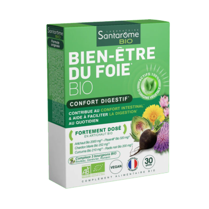 BIEN-ÊTRE DU FOIE confort digestif, 30 gélules Santarôme - Parashop