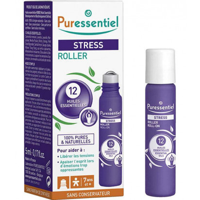 STRESS, Roller Stress aux 12 Huiles Essentielles, 5ml Puressentiel - Parashop