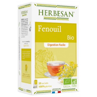 Herbesan Infusion bio Fenouil, 20 sachets | Parashop.com