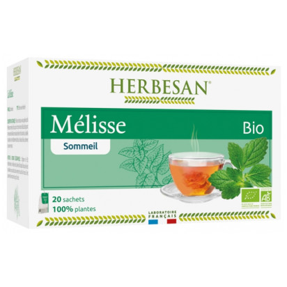 Herbesan Infusion bio Melisse, 20 sachets | Parashop.com
