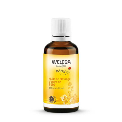 Huile de Massage Ventre de Bébé, 50ml Weleda - Parashop