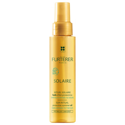 René Furterer SOLAIRE, Huile de protection solaire pour les cheveux exposés, 100ml | Parashop.com