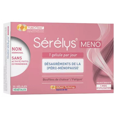Sérélys MENO Désagréments de la ménopause, 30 gélules | Parashop.com