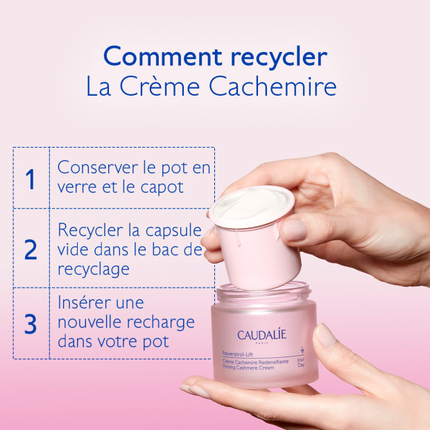 Caudalie RESVERATROL-LIFT Recharge Crème Cachemire Redensifiante, 50ml | Parashop.com