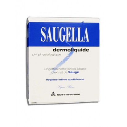 Dermoliquide lingettes, 10 sachets individuels Saugella - Parashop