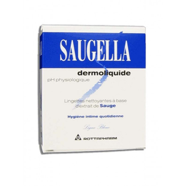 Dermoliquide lingettes, 10 sachets individuels Saugella - Parashop