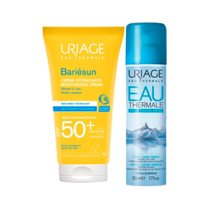 Uriage BARIESUN Crème SPF50+ 50ml + Eau Thermale 50ml OFFERTE | Parashop.com