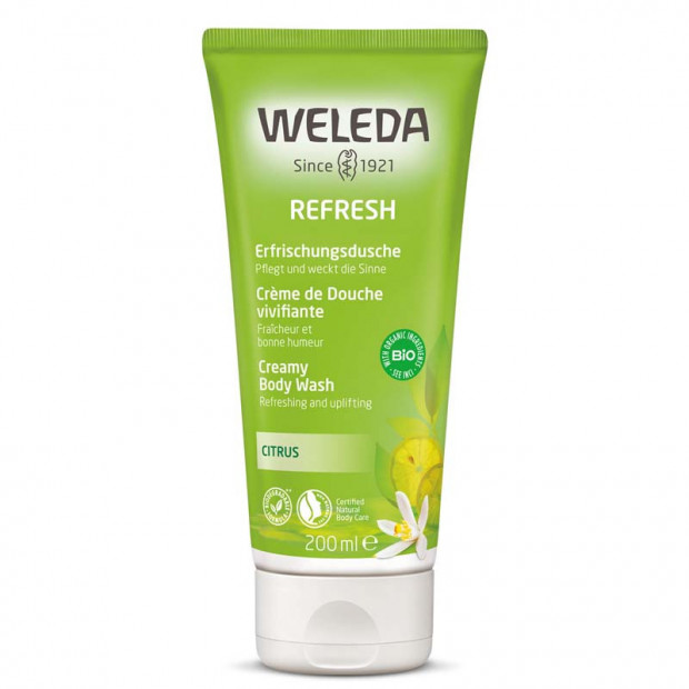 Crème de Douche vivifiante au Citrus, 200ml Weleda - Parashop