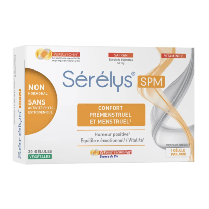 SPM Confort prémenstruel et menstruel, 30 gélules Serelys - Parashop