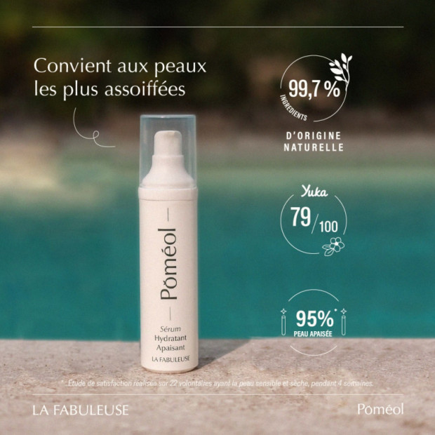 Poméol LA FABULEUSE Sérum visage hydratant apaisant, 50ml