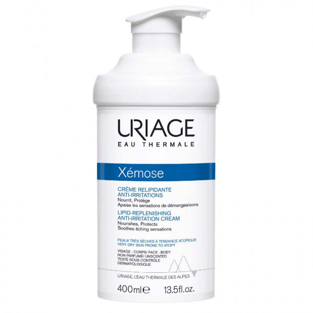 XÉMOSE Crème Relipidante Anti-irritations, 400ml Uriage - Parashop