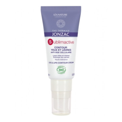 Jonzac Lea Nature SUBLIMACTIVE Soin contour yeux et lèvres jeunesse immédiate bio, 15ml | Parashop