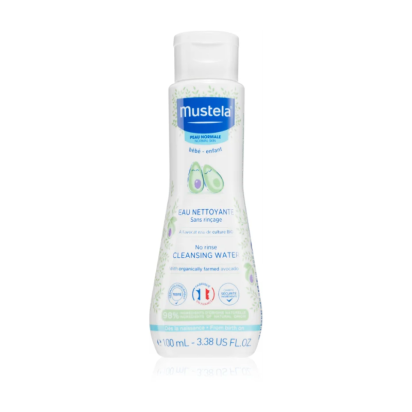 Mustela Eau nettoyante bébé sans rinçage à l'avocat BIO, 100ml | Parashop.com