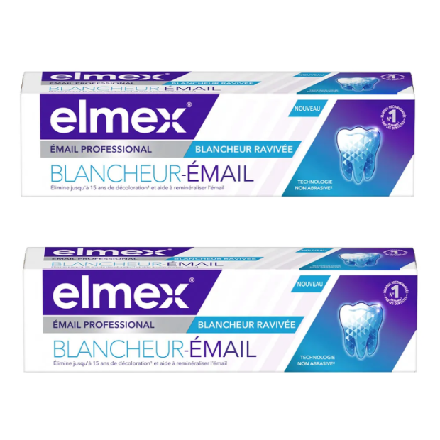 Opti-Email Dentifrice Blancheur, 2x75ml