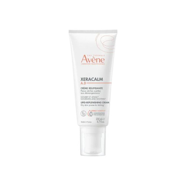 Avene XERACALM A.D Crème relipidante Peaus Sèches, 200ml | Parashop.com