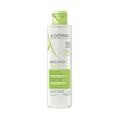 A DERMA BIOLOGY Eau Micellaire Dermatologique Hydra-Nettoyante Bio, 200ml | Parashop.com