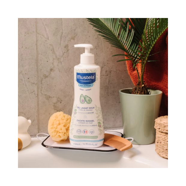 Gel Lavant Doux à l'Avocat, 500ml Mustela - Parashop