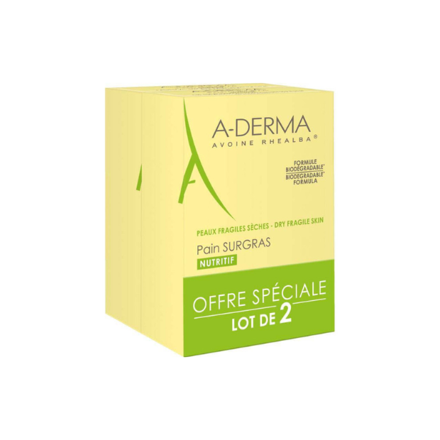 A-DERMA Pain surgras Nutritif, 2X100g | Parashop.com