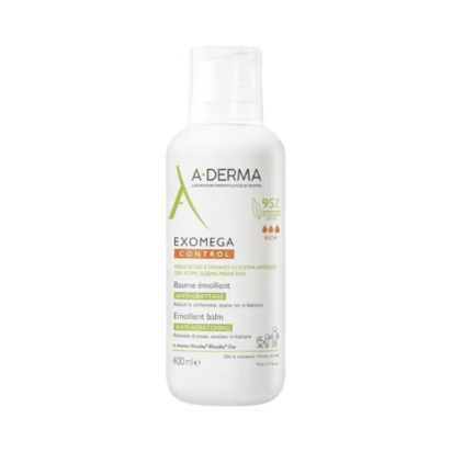 A-DERMA EXOMEGA CONTROL Baume Émollient Anti-Grattage, 400ml | Parashop.com