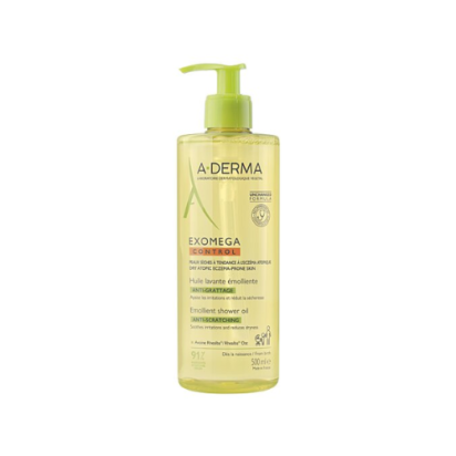 A-Derma EXOMEGA CONTROL Huile Lavante Emolliente Anti-Grattage, 500ml | Parashop.com