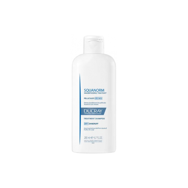 Ducray SQUANORM Shampoing Traitant Pellicules Sèches, 200ml | Parashop.com