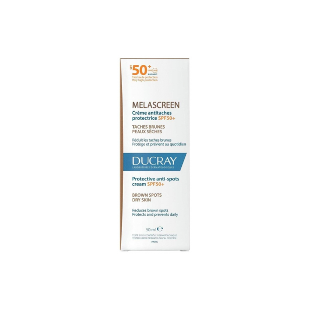 Ducray MELASCREEN Crème Anti-Taches Protectrice SPF50+ Peaux Sèches, 50ml | Parashop.com