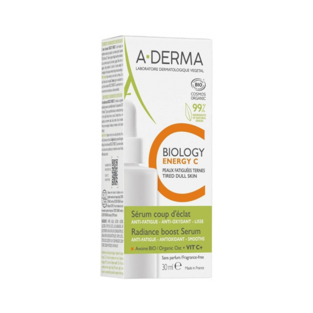 A-derma BIOLOGY ENERGY C Sérum Vitamine C Stabilisée, 30ml | Parashop