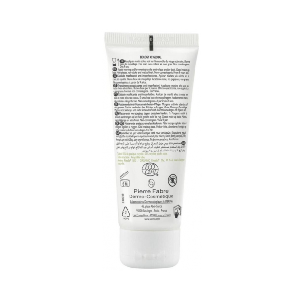 A Derma BIOLOGY AC Global Soin Matifiant Anti-Imperfections Bio, 40ml | Parashop.com