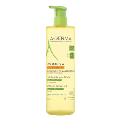 A DERMA EXOMEGA CONTROL Huile Lavante Émolliente Anti-Grattage, 750ml | Parashop.com