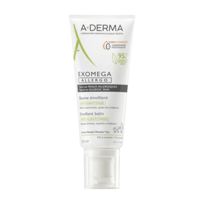 A DERMA EXOMEGA ALLERGO Baume Émollient Anti-Grattage, 200ml | Parashop.com