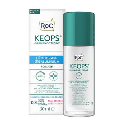 Keops Deodorant Roll On 0% Aluminium, 30ml