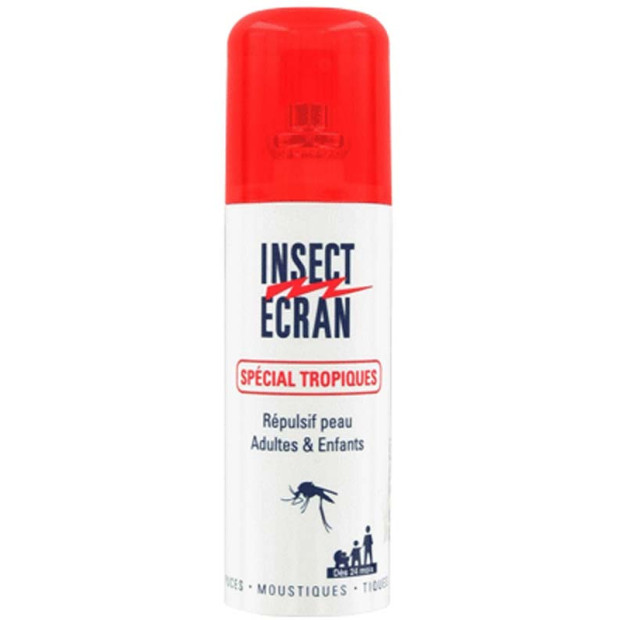 Spécial Tropiques Répulsif peau Adultes et Enfants, Spray 75ml Insect Ecran - Parashop