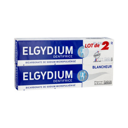 Elgydium Dentifrice Blancheur Lot de 2 x 75 ml | Parashop.com