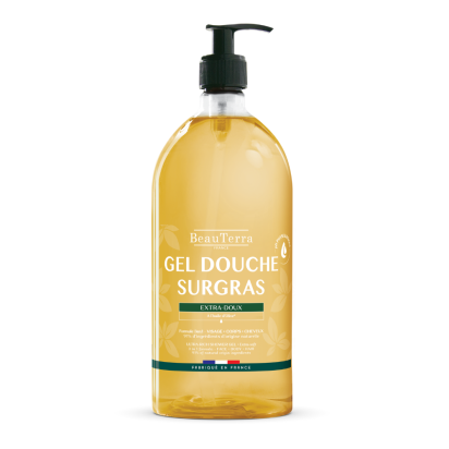 BEAUTERRA Gel douche & Shampoing surgras extradoux, 1L | Parashop.com