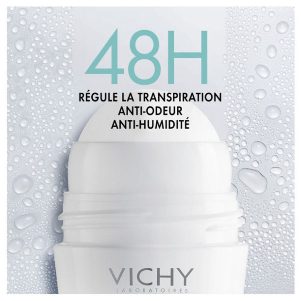 VICHY Déodorant Anti-Transpirant 48H Roll-On, 50ml | Parashop.com