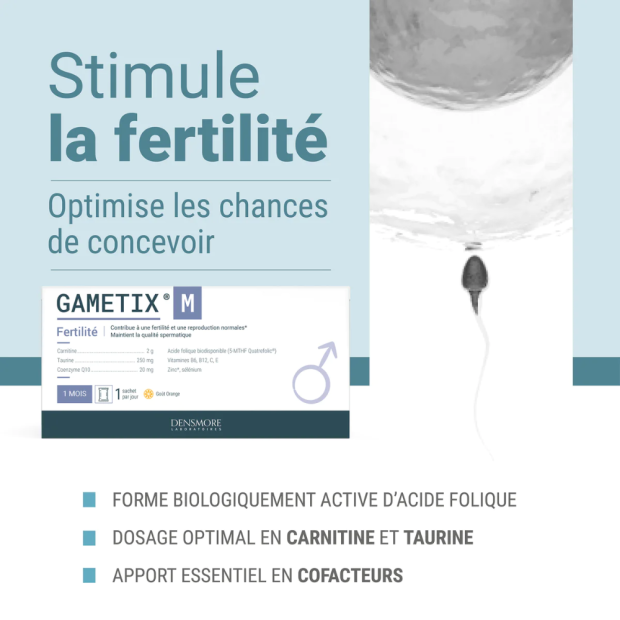 Gametix M Fertilité Homme, 30 Sachets De 5G