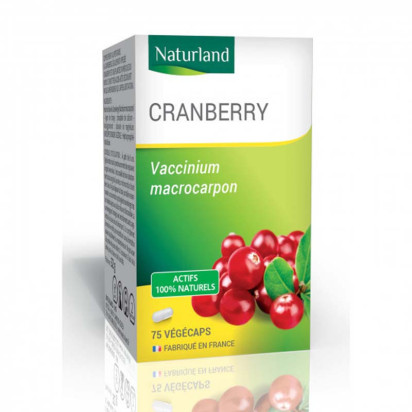 Cranberry. Boîte 75 Végécaps Naturland - Parashop