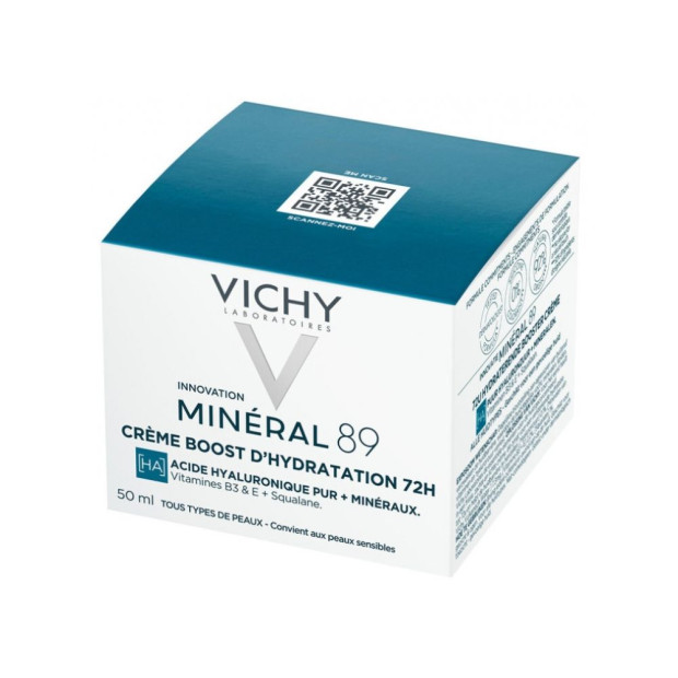 VICHY MINERAL 89 Crème Boost d'Hydratation 72H, 50ml | Parashop.com