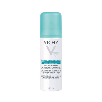 VICHY Déodorant Anti-Transpirant Anti-Traces Aérosol 48H, 125ml | Parashop.com