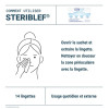 Steriblef Nettoyage Périoculaire Lingettes Stériles, 14 Lingettes