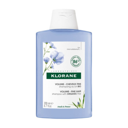 Volume Shampoing Au Lin Bio Cheveux Fins, 200ml