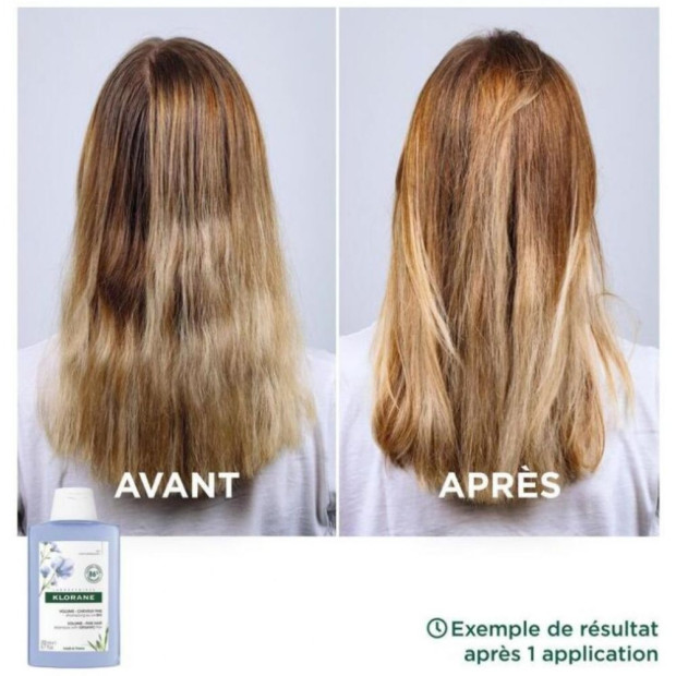 Volume Shampoing Au Lin Bio Cheveux Fins, 200ml