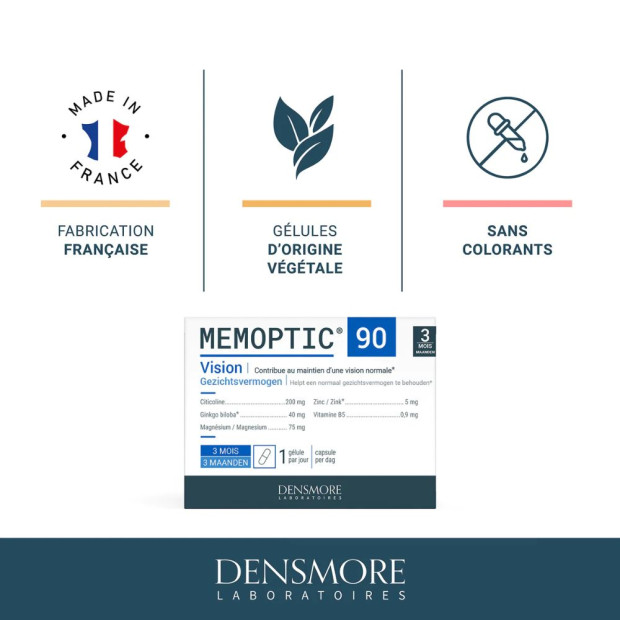 Memoptic Maintien Vision Normale, 90 Gélules