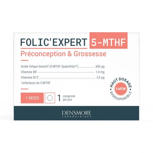 Folic'Expert 5-Mthf Préconception & Grossesse, 90 Comprimés