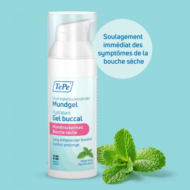 Gel Buccal Bouche Sèche Saveur Menthe, 50ml